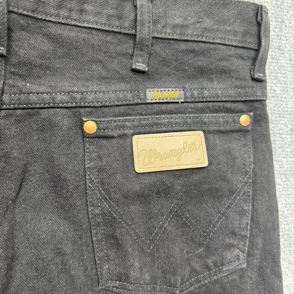 Wrangler 936Wbk Cowboy Cut black straight leg jeans men's size 34 34x32 western